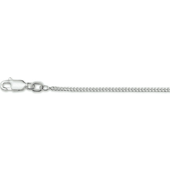 Halsketting 925 zilver gourmette 38 cm.