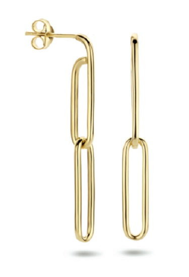 Bruiddsieraden set 14 karaat goud paperclip