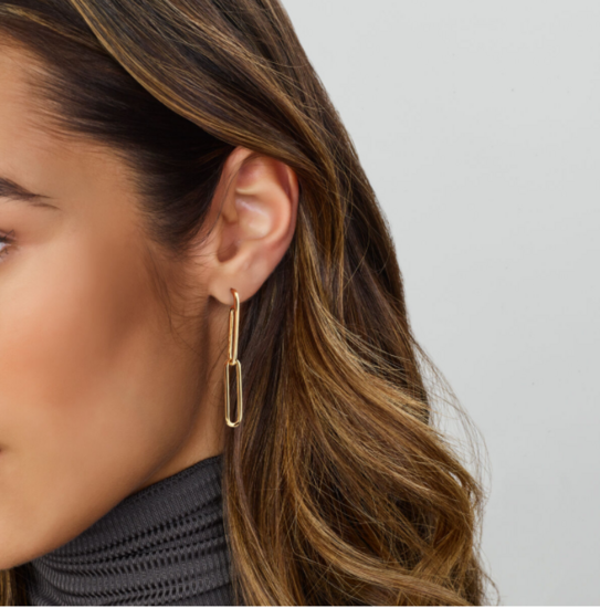 Bruiddsieraden set 14 karaat goud paperclip