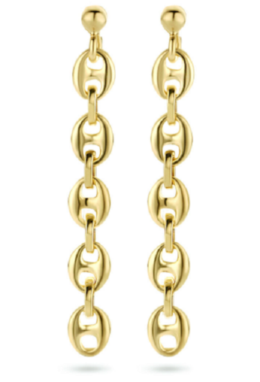 Bruidssieraden set 14 karaat gold plated koffieboon
