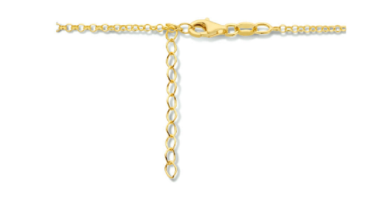 Bruidssieraden set 14 karaat gold plated koffieboon