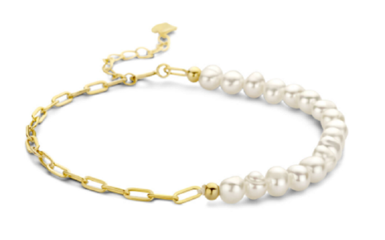 Bruidssieraden set 14 karaat gold plated parels