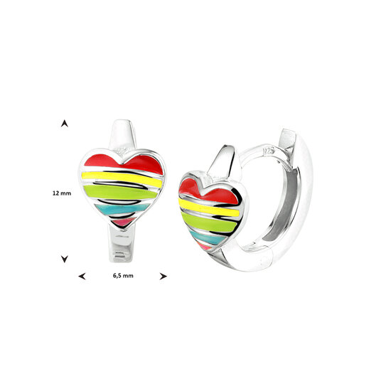 Kinder klapoorbellen regenboog hart model GO