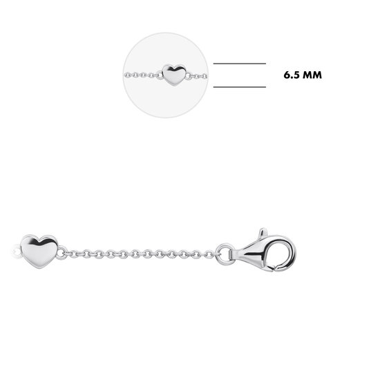 Armband 925 zilver hartjes model BS