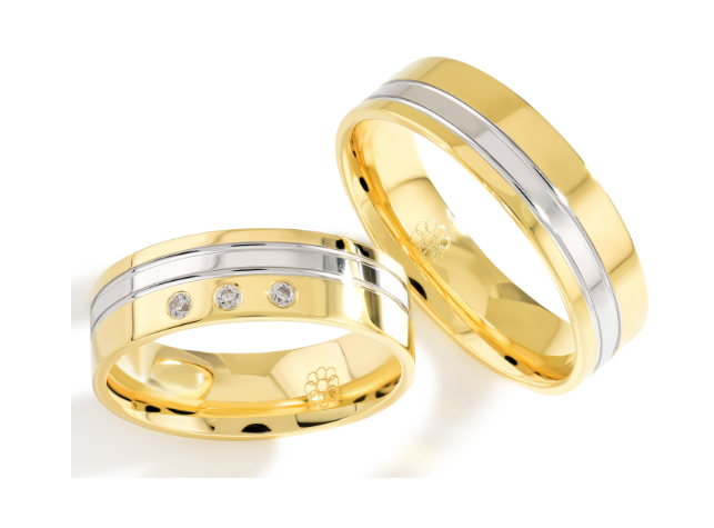 Demo-Trouwringen Goud model 8023 | Stel uw eigen set samen