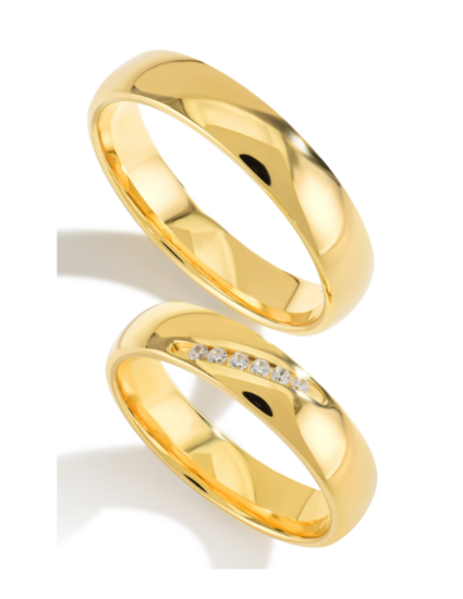 Demo-Trouwringen Goud model 5006 | Stel uw eigen set samen