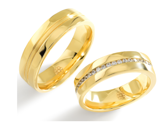 Demo-Trouwringen Goud model 4009 | Stel uw eigen set samen