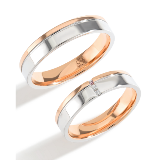 Demo-Trouwringen Goud model 5009 | Stel uw eigen set samen