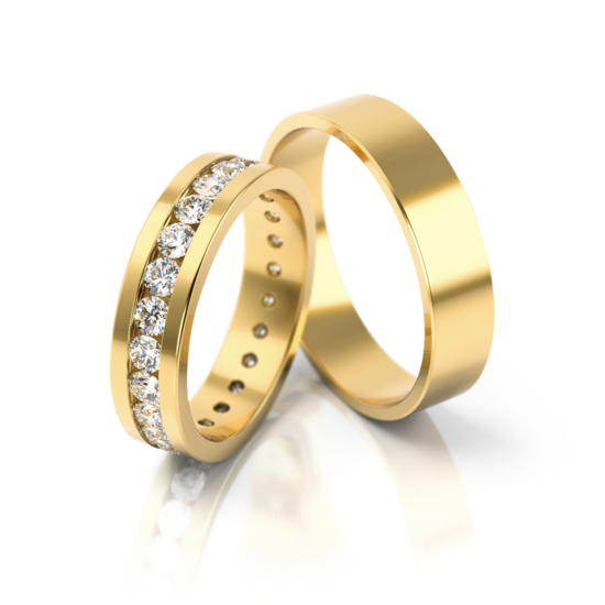 Demo-Trouwringen Goud model 60846 | Stel uw eigen set samen