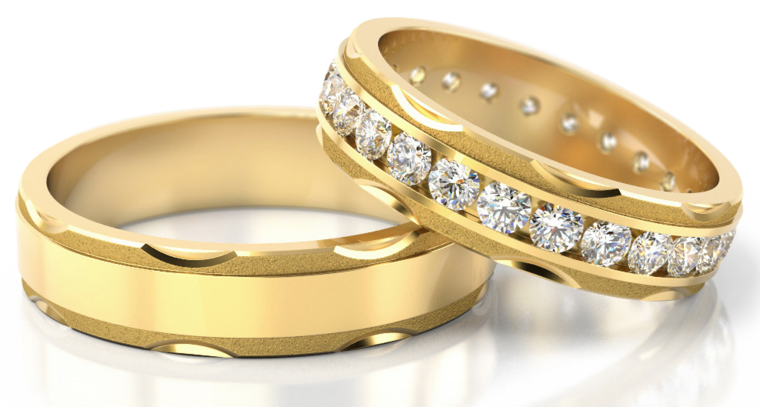Demo-Trouwringen Goud model 41756 | Stel uw eigen set samen