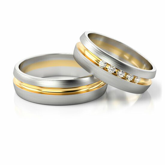 Demo-Trouwringen Witgoud model 81578 | Stel uw eigen set samen