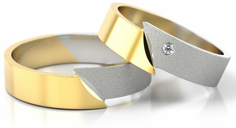 Demo-Trouwringen Goud model 20335 | Stel uw eigen set samen