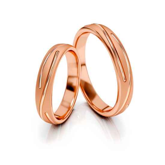Demo-Trouwringen Goud model 73248 | Roségoud