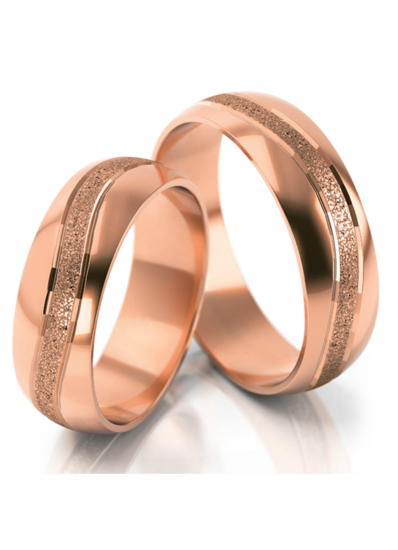 Demo-Trouwringen Goud model 51165 | Ros&eacute;goud