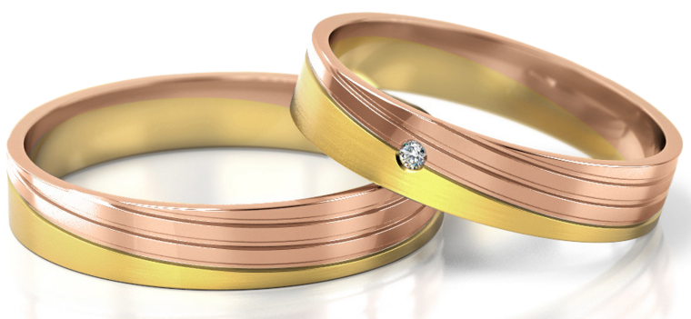 Demo-Trouwringen Goud model 12995 | Stel uw eigen set samen