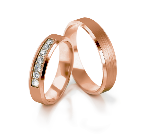 Demo-Trouwringen Roségoud model 53165 | Stel uw eigen set samen