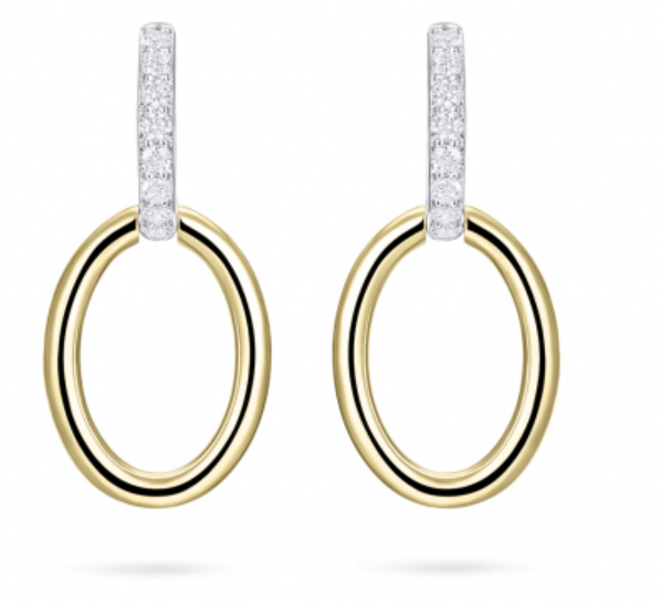 Bruidssieradenset 14 karaat gold plated zirkonia's