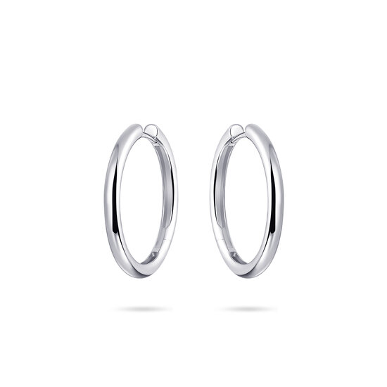 Oorringen 925 zilver hoepels 30 mm. model FQ