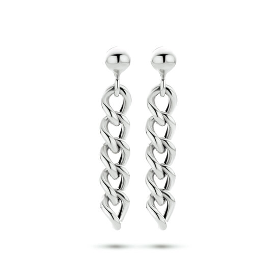 Oorbellen 925 zilver schakel model CT