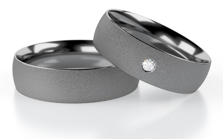 Trouwringen Tantaal model Minimalist | Stel uw eigen set samen