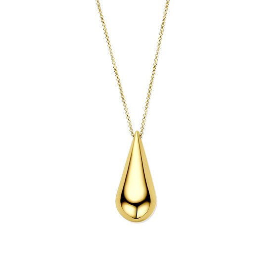 Halsketting hanger druppel gold plated model AB