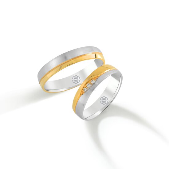 Trouwringen Goud model 1210 | Stel uw eigen set samen