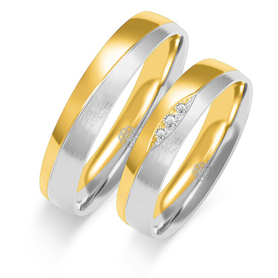Trouwringen Goud model 1210 | Stel uw eigen set samen
