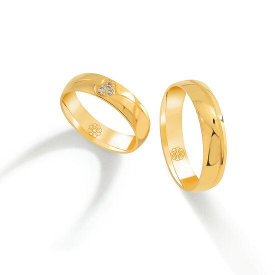 Trouwringen Goud model 2104 | Stel uw eigen set samen