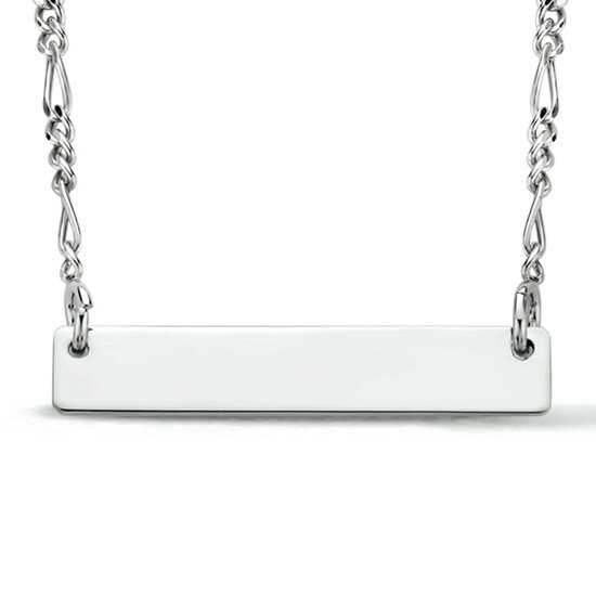 Graveer halsketting 925 zilver model KK