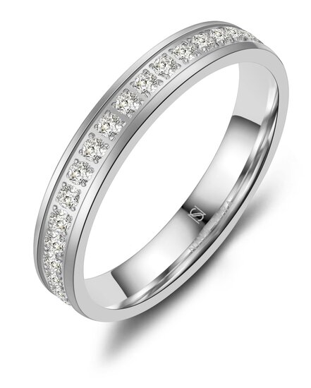 Trouwring - Aanschuifring Edelstaal model 1101