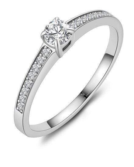 Ring edelstaal zirkonia model 1071