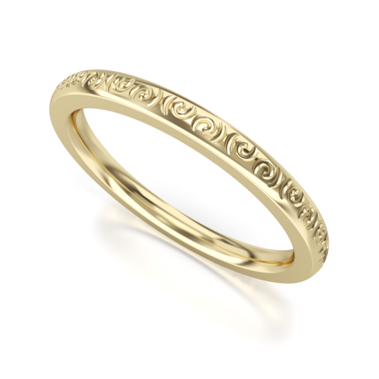 Trouwring - Aanschuifring Goud model I am Happy