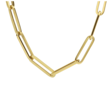 Bruiddsieraden set 14 karaat goud paperclip