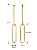 Bruiddsieraden set 14 karaat goud paperclip