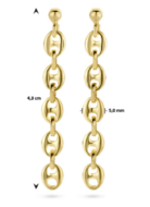Bruidssieraden set 14 karaat gold plated koffieboon