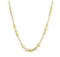 Bruidssieraden set 14 karaat gold plated koffieboon