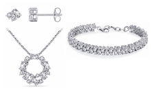 Bruidssieraden set 925 zilver zirkonia's