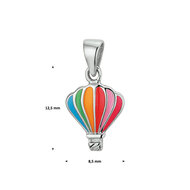 Kinder halsketting 925 zilver luchtballon model JS