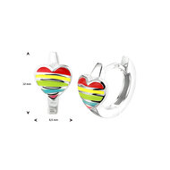 Kinder klapoorbellen regenboog hart model GO