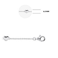 Armband 925 zilver hartjes model BS