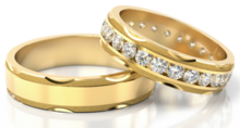 Demo-Trouwringen Goud model 41756 | Stel uw eigen set samen