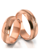 Demo-Trouwringen Goud model 51165 | Ros&eacute;goud
