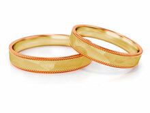 Demo-Trouwringen Goud model 23361 | Geelgoud met Roségoud
