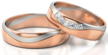 Demo-Trouwringen Goud model 52935 | Stel uw eigen set samen