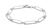 Armband 925 zilver paperclip model AX