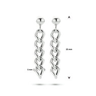 Oorbellen 925 zilver schakel model CT