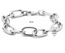 Armband 925 zilver paperclip model AF