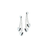Oorhangers 925 zilver hartjes model Z