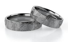 Trouwringen Tantaal model Texture | Stel uw eigen set samen