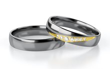 Vriendschapringen Tantaal model Classic | Stel uw eigen set samen